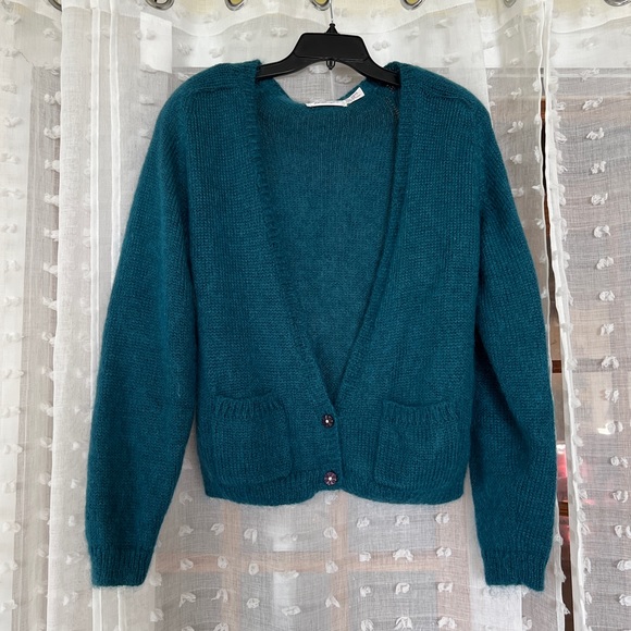 Vintage mohair mix cardigan - Picture 1 of 7